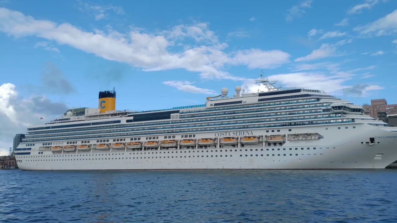 Costa Serena Sounding Her Horn in Keelung Port on 16th October, 2023