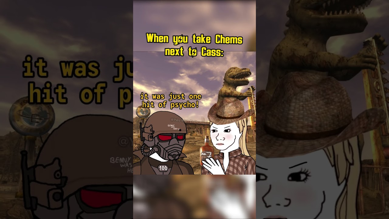 When you take Chems next to Cass: #fallout #memes #shorts