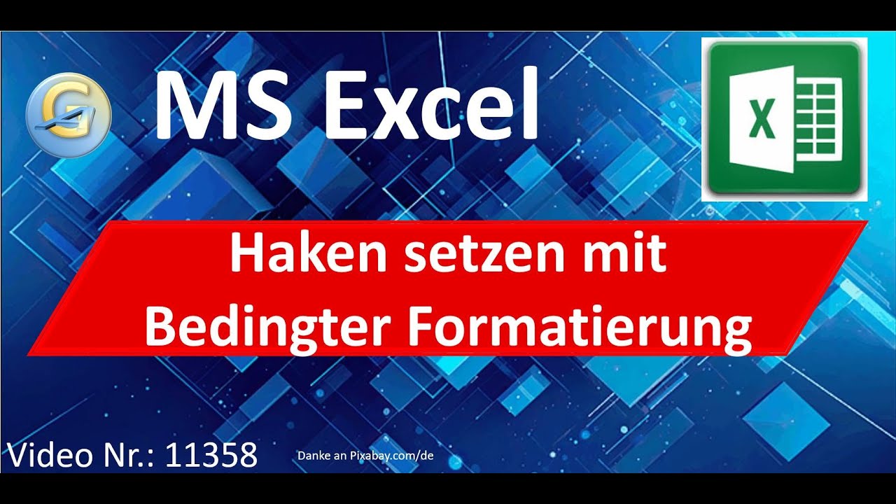 Haken mit Bedingter Formatierung setzen | #Excel #tips 11358 #tutorial #deutsch #exceltutorial