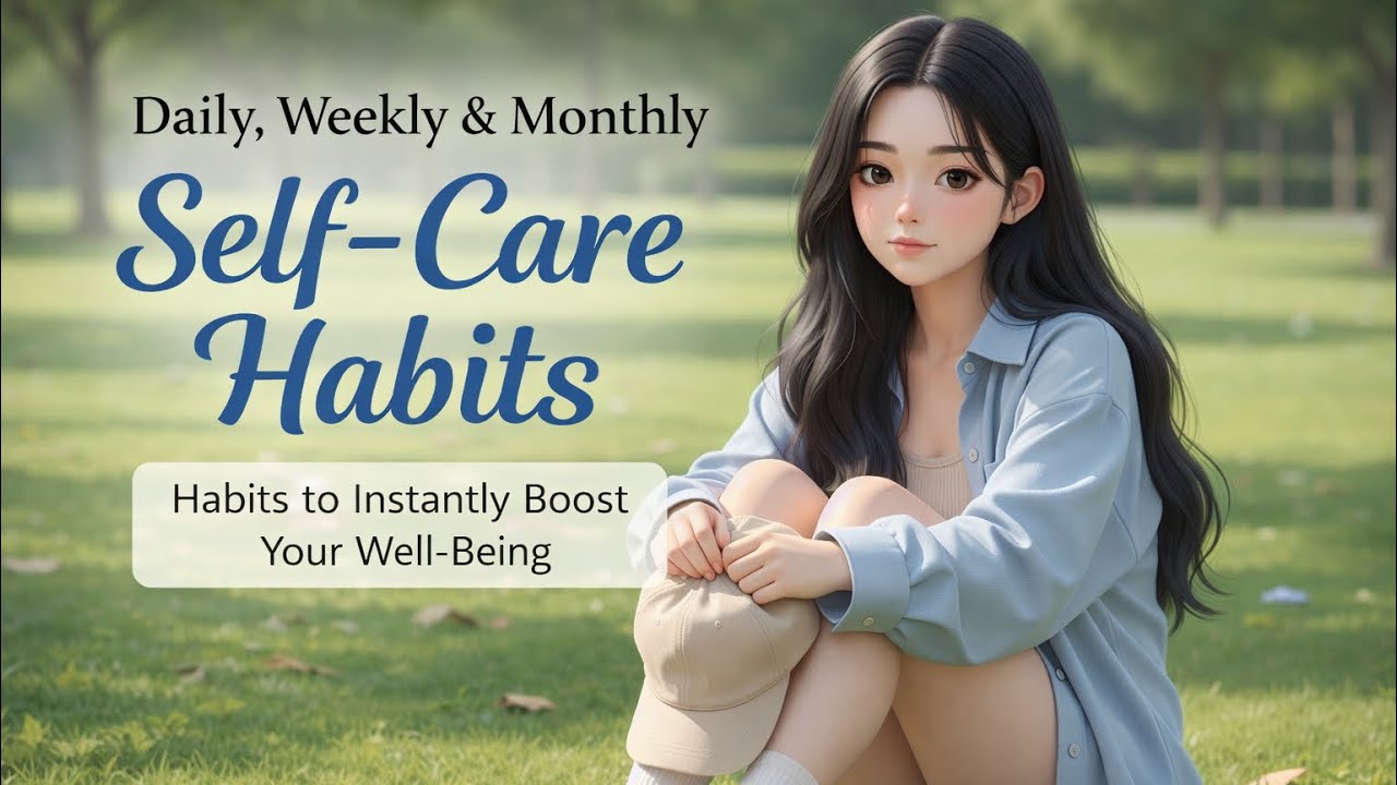 🌿 Daily, Weekly & Monthly Self-Care Habits