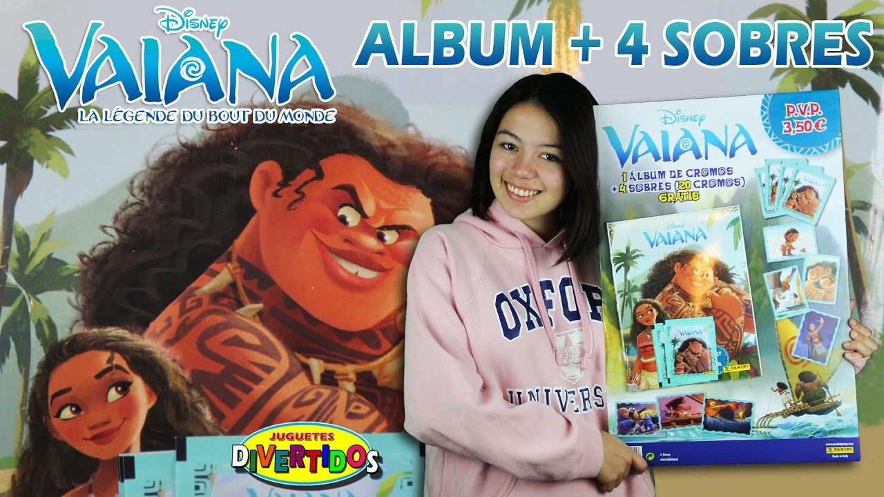 VAIANA Unboxing 1 mostramos el Álbum + 4 sobres de stickers!!! MOANA Unboxing