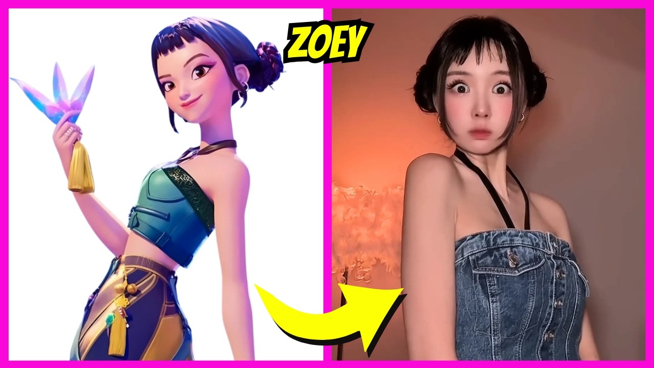 KPOP Demon Hunters in a Real-Life TikTok Version #2 ~ Guess the Voice Quiz | Rumi, Zoey, Mira, Jinu