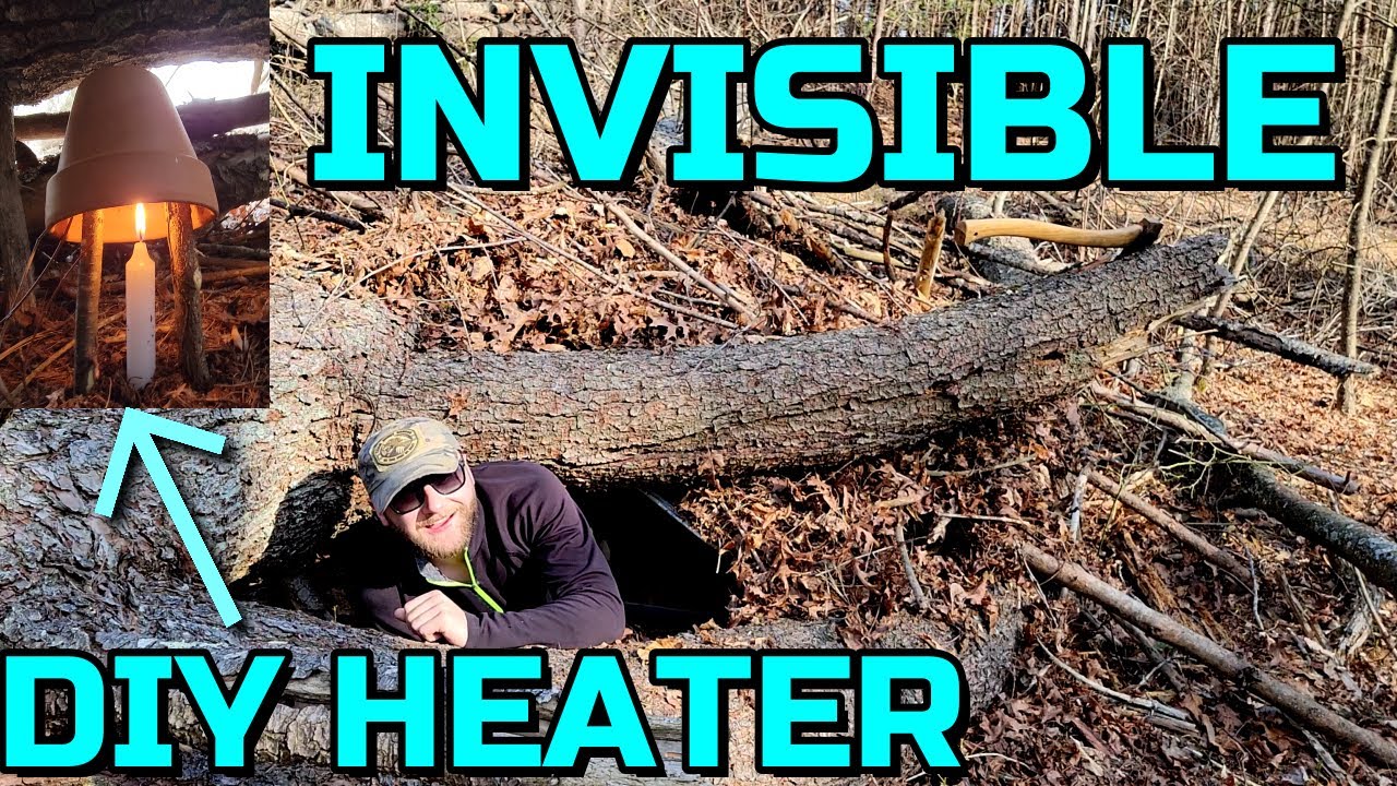 INVISIBLE Bushcraft Shelter Build | Stealth Camping In A Fallen Tree Shelter | Solo Overnighter