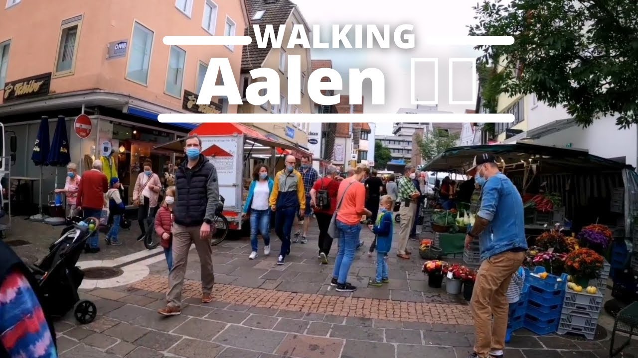 [4K] Aalen Germany City Walk in 2021