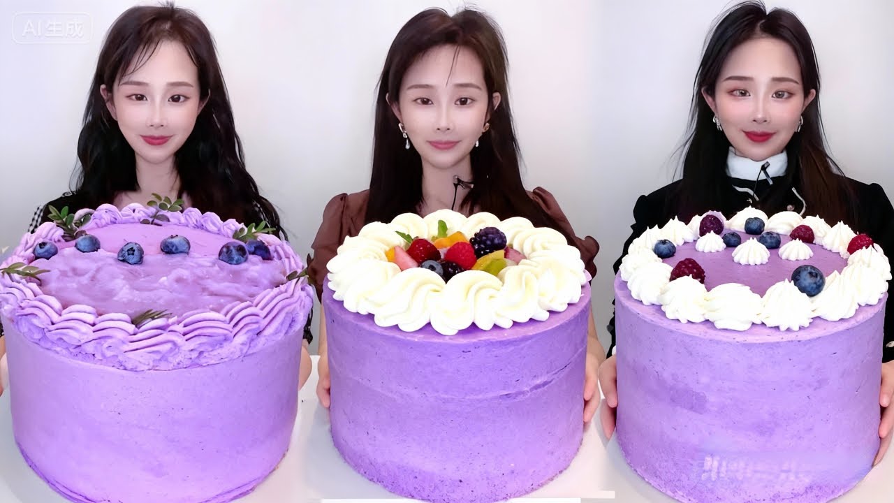 Asmr🍰Eating 🍰 (Soft And Waxy Sound) 크림丨먹방丨Mukbang丨Satisfying丨Eatings