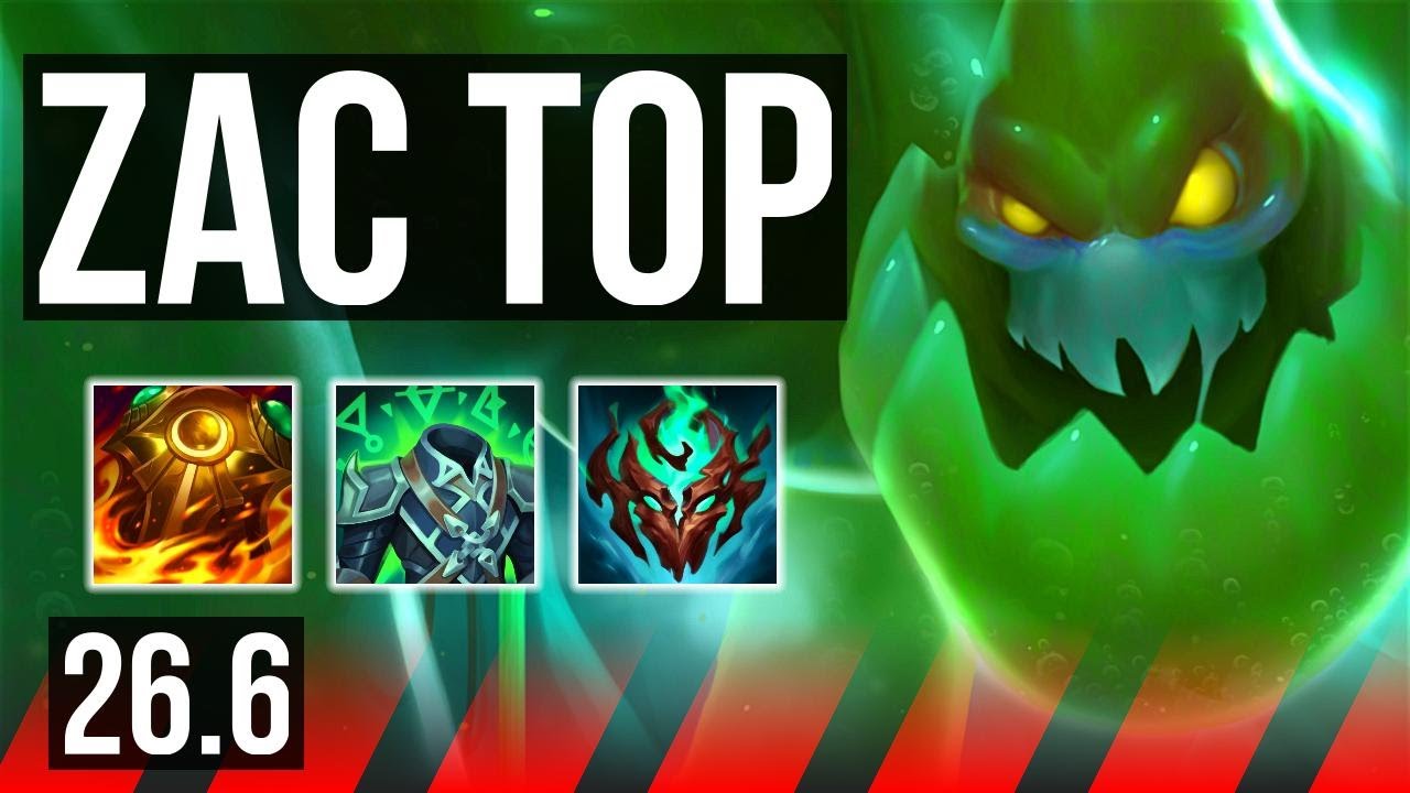 ZAC vs MALPHITE (TOP) | Perfect KDA: 4/0/10 | KR Master | 26.6