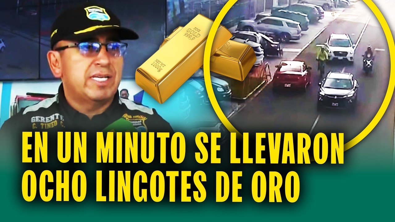 C&aacute;maras identifican a las personas que participaron en robo de ocho lingotes de oro