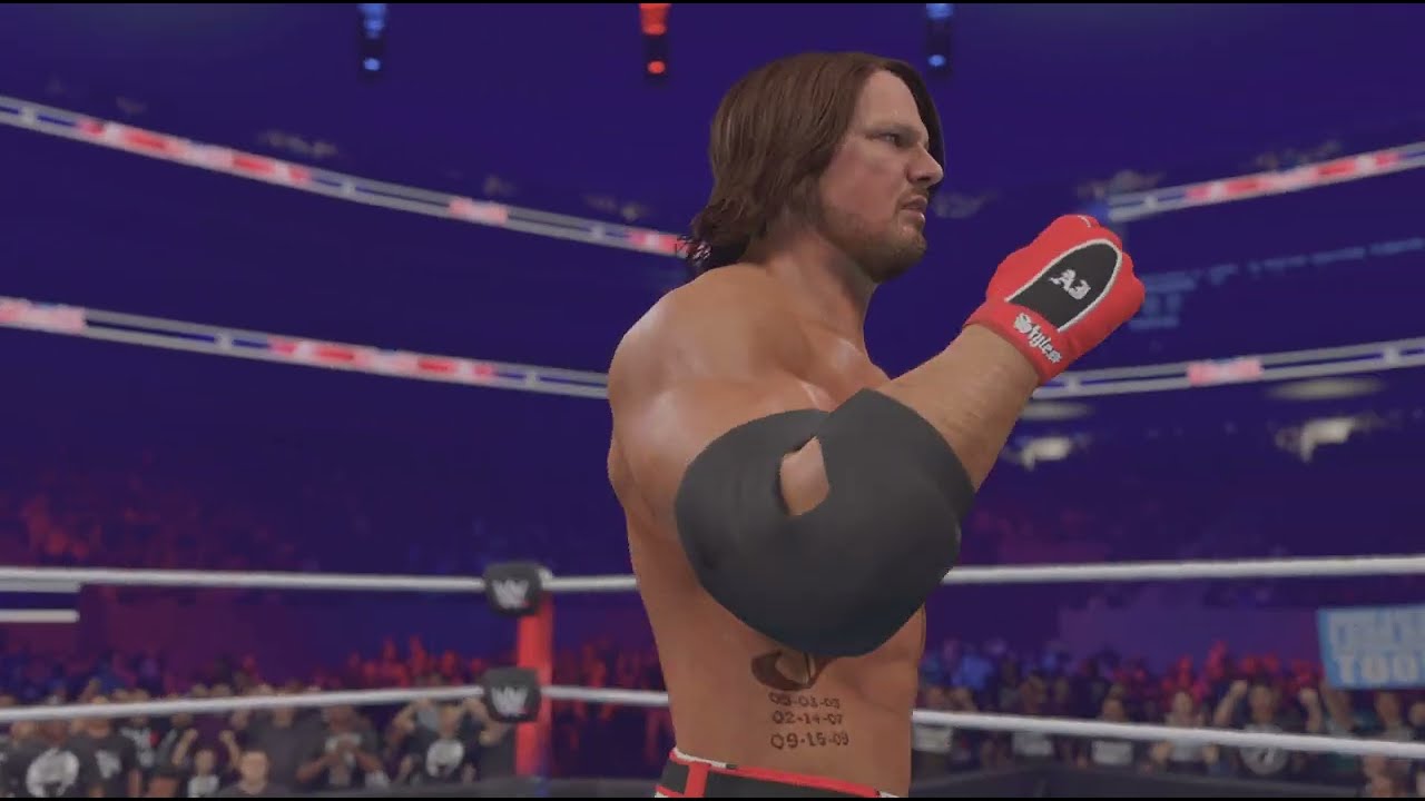 WWE 2K26 PS5pro [Showcase] AJ STYLES '16 vs CM PUNK