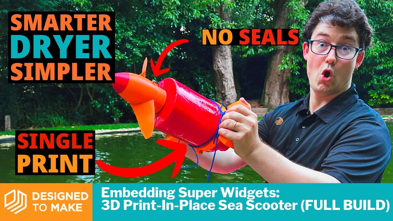Embedding Super Widgets: Print-In-Place Sea Scooter (FULL BUILD)