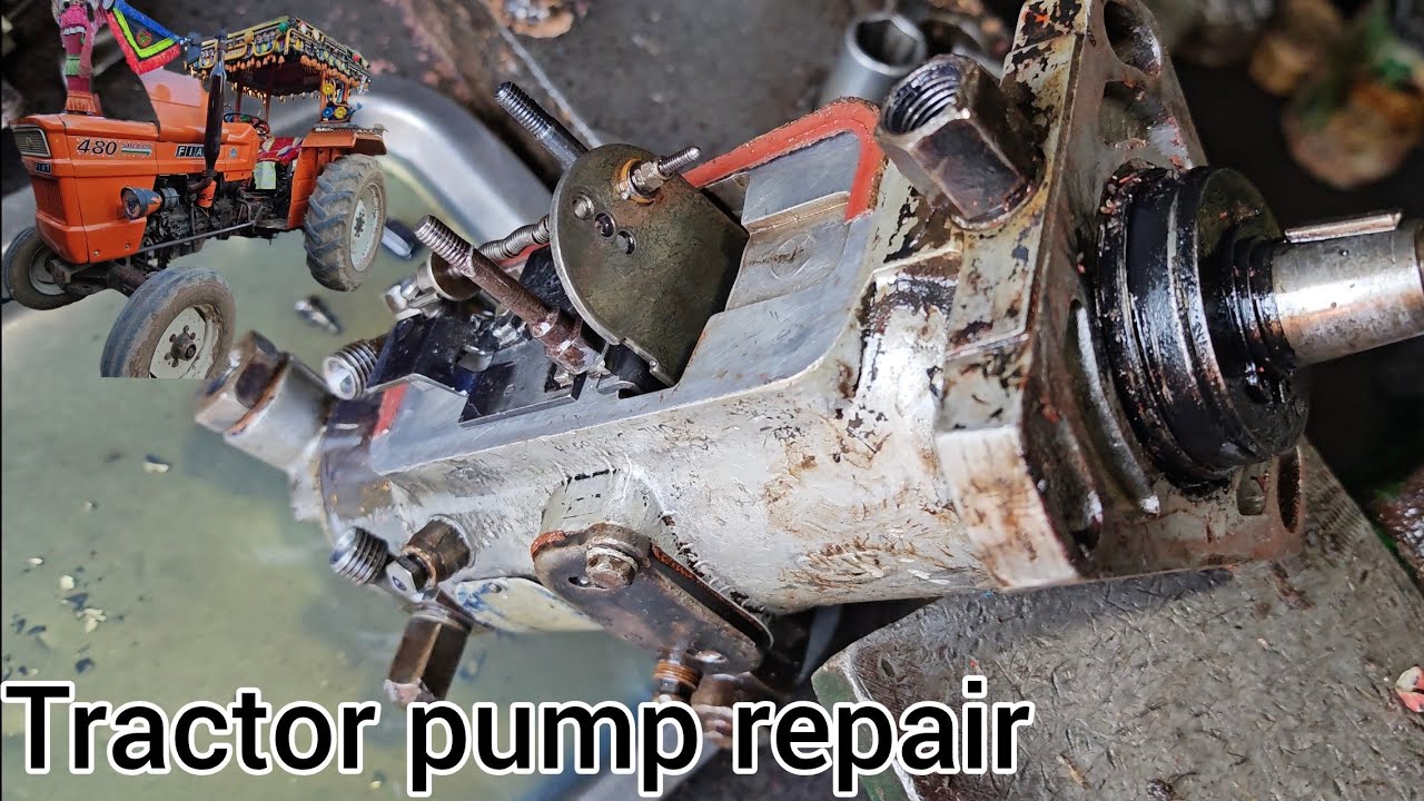 How to 480 fiat tractor diesel pump repair 