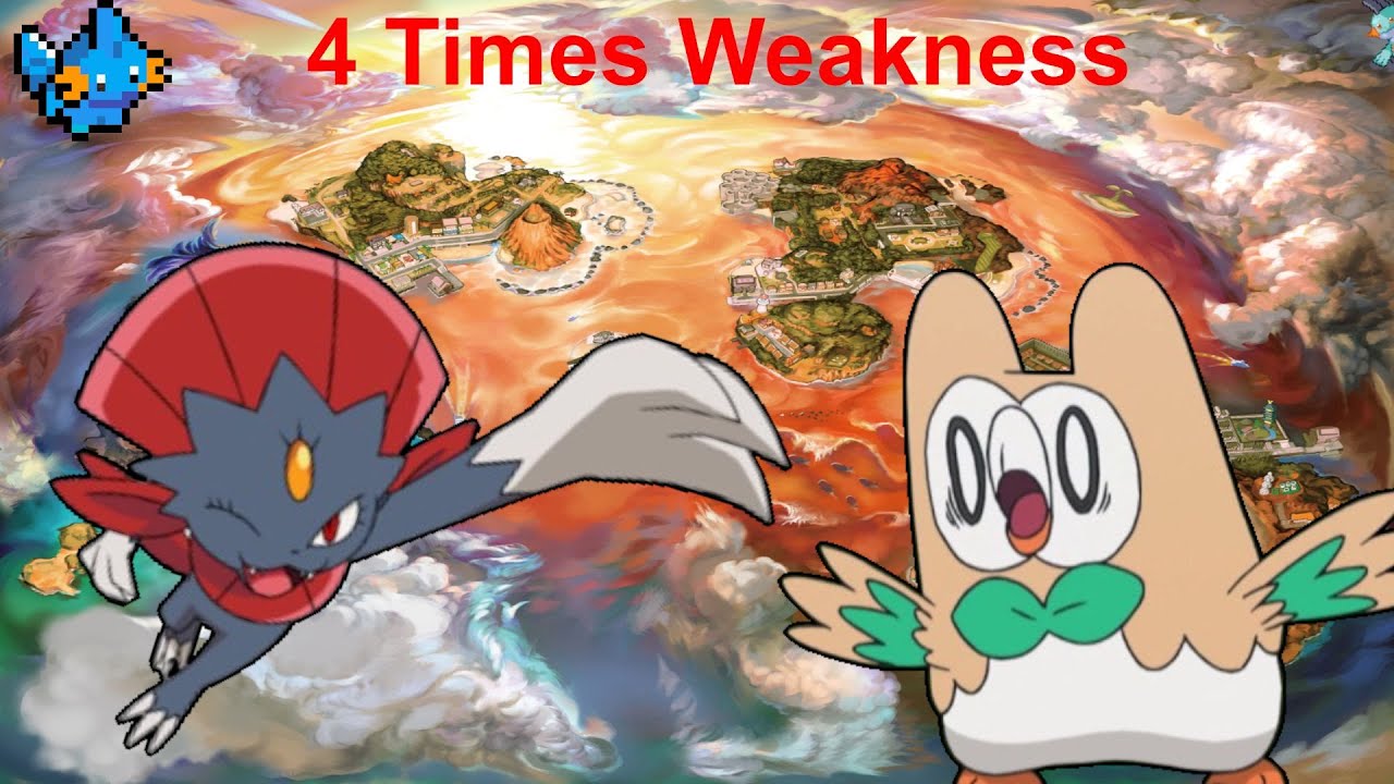 Pokemon Ultra Sun But I Can only Use Pokemon with 4 Times Weaknesses - Pokemon Challenge