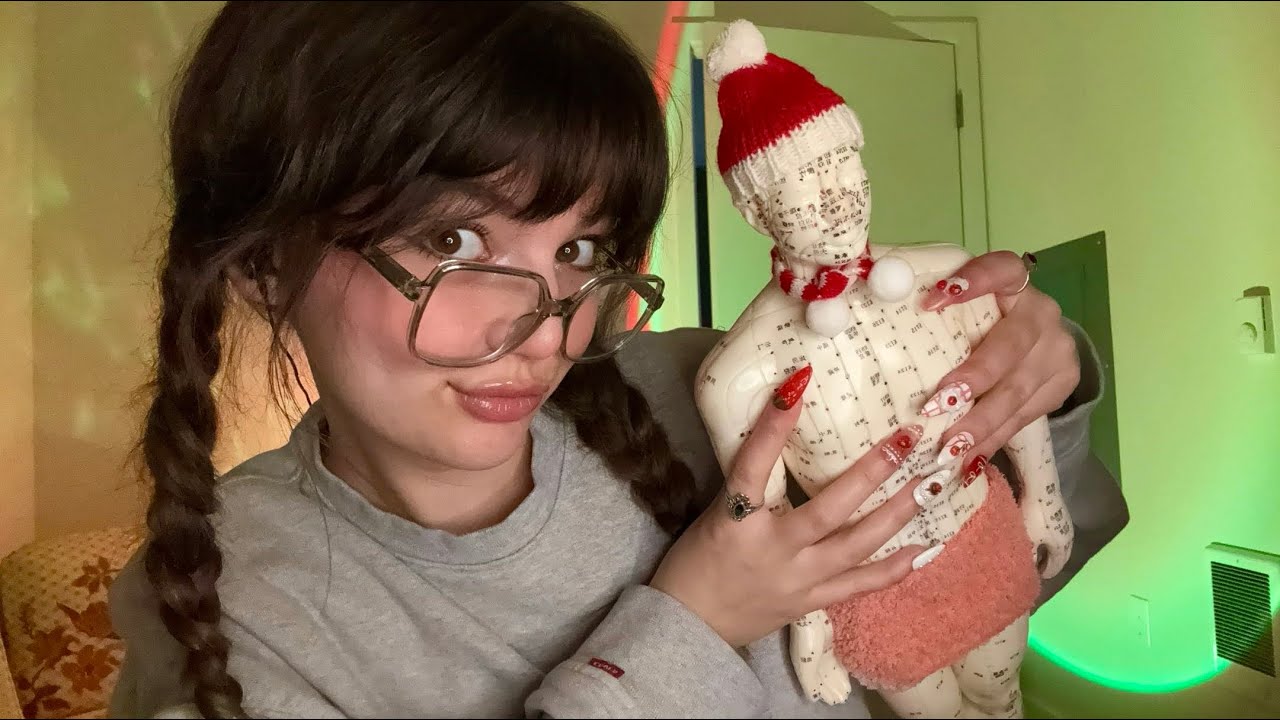 ASMR | Fast and Aggressive Acupuncture Doll Massage With Tools (Gripping, Tapping, Scratching, +)