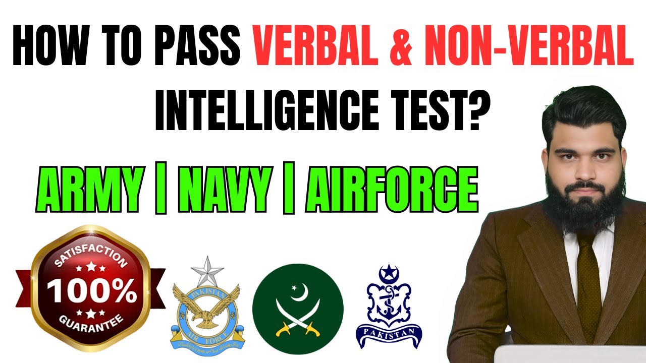 How To Pass Verbal and Non-Verbal Intelligence Test | Series-1 | ARMY/NAVY/PAF | AFNS/GDP/PMA/FMA