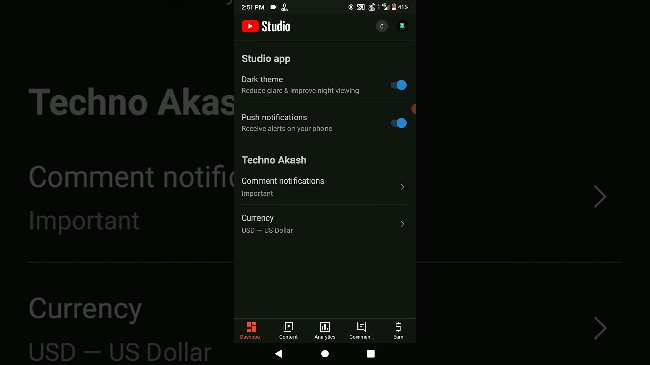 youtube studio mai dark mode kaise enable kare #shorts #youtube #studio #yt #tips