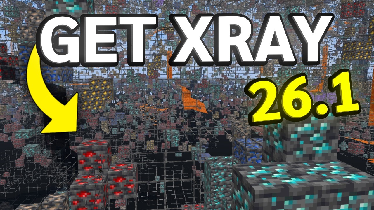 Как получить XRAY в Minecraft Java 26.1 (текстурный пакет)