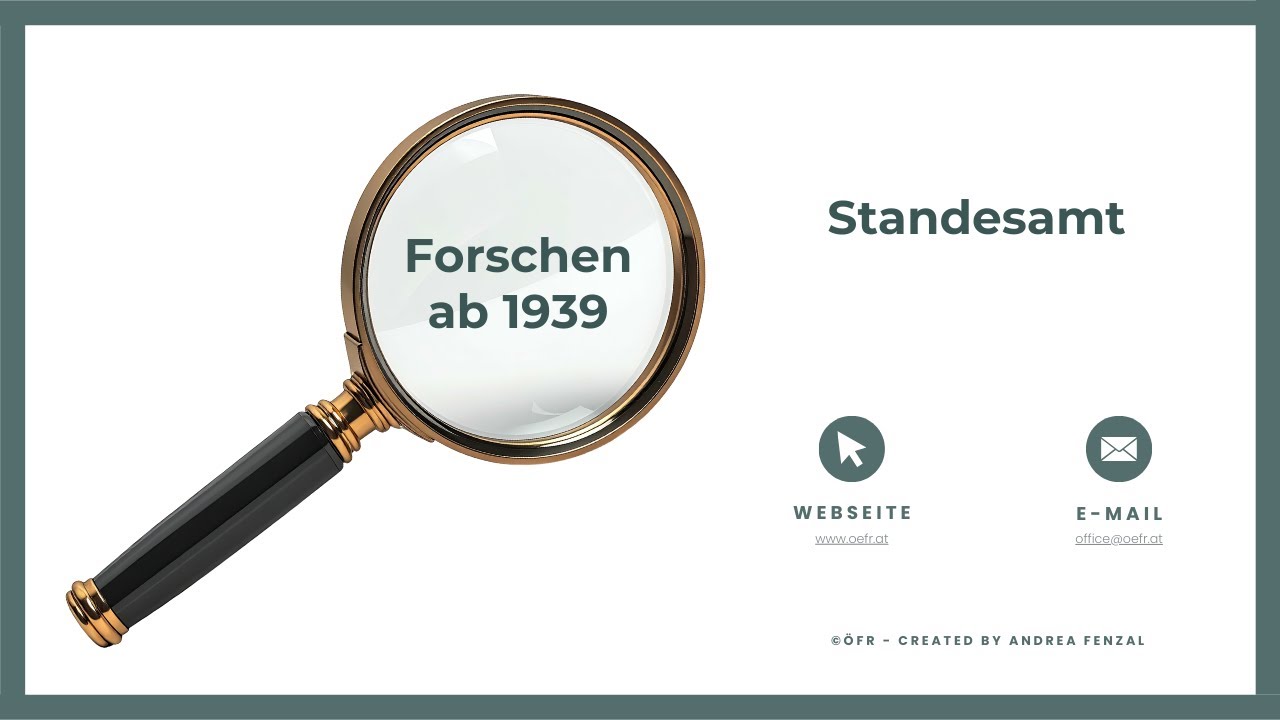 ÖFR: Ahnenforschung ab 1939 in Österreich: Standesämter & Sperrfristen meistern