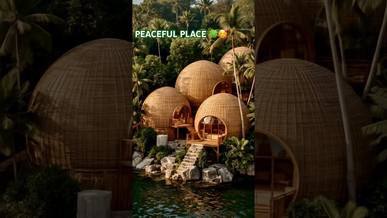 RIVER DOME VILLA 🌿 | 4K Cinematic Nature #shorts