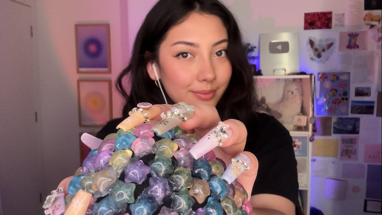 ASMR energy rain, floof, and textured scratching 💗 cv for Joleen