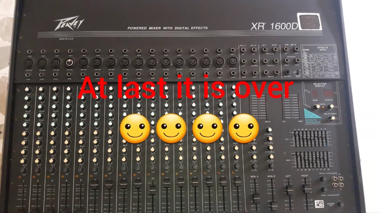 Peavey xr-1600d part 4