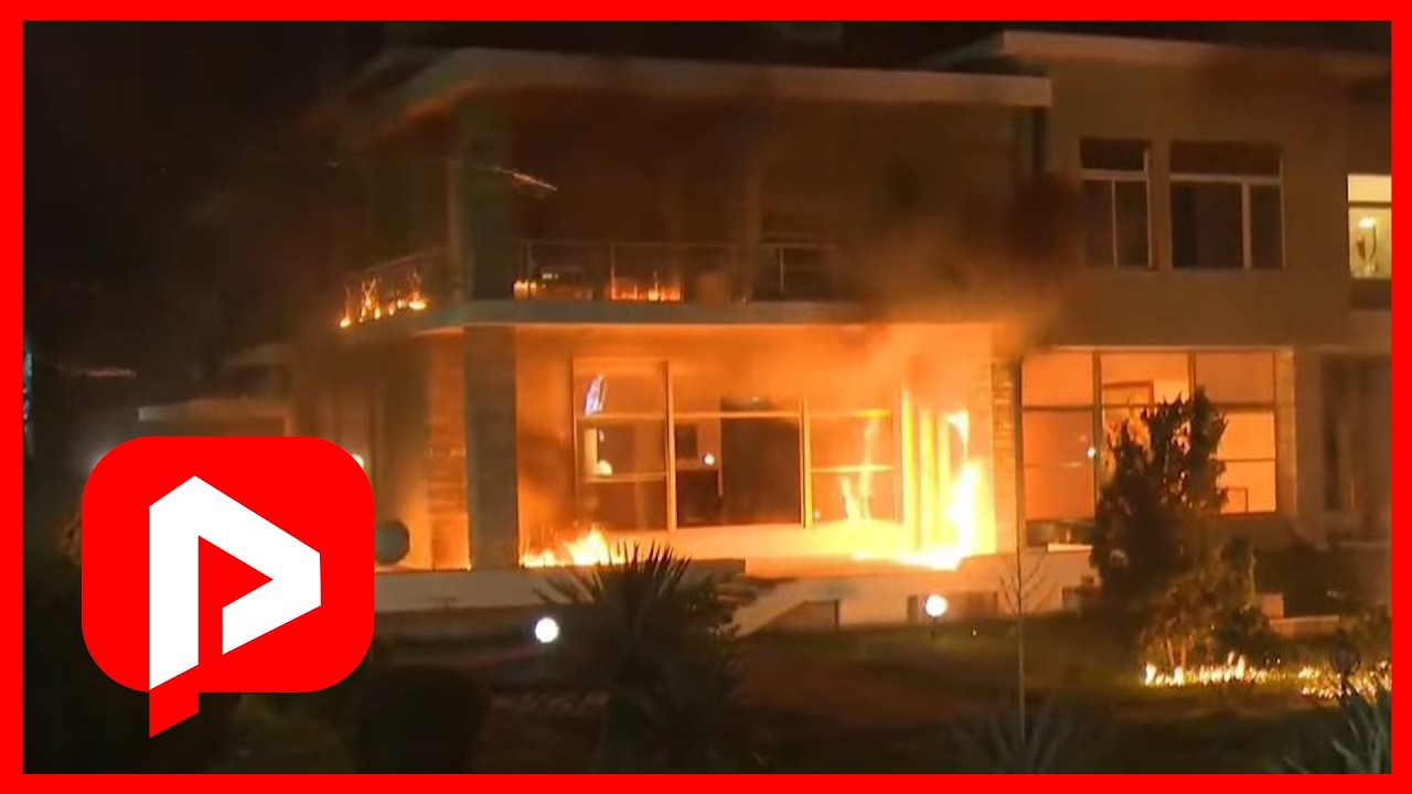 Alarmante/ Protestuesit djegin vilën e Enver Hoxhës, mund të ketë të plagosur