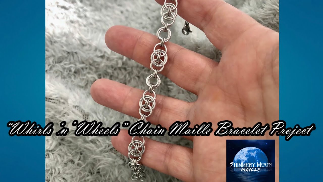 “Whirls ‘n’ Wheels” Chain Maille Bracelet Project