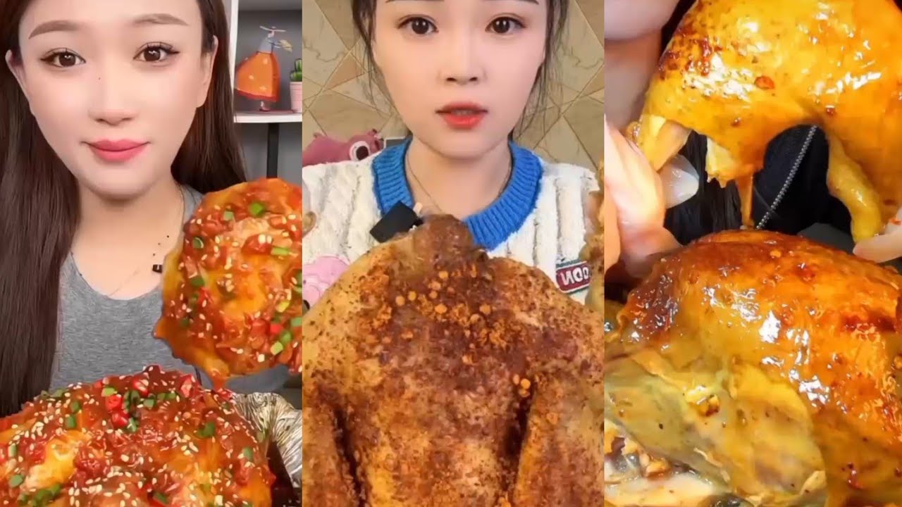 ASMR Spicy🔥 juicy whole chicken🍗🤤 roast mukbang compilation| #mukbang #wholechickenroast #foodasmr 
