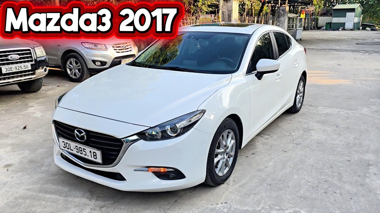 Mẫu xe thời trang được ưa chuộng | Mazda3 1.5AT 2017 Facelift có phanh tay điện tử | Màu trắng