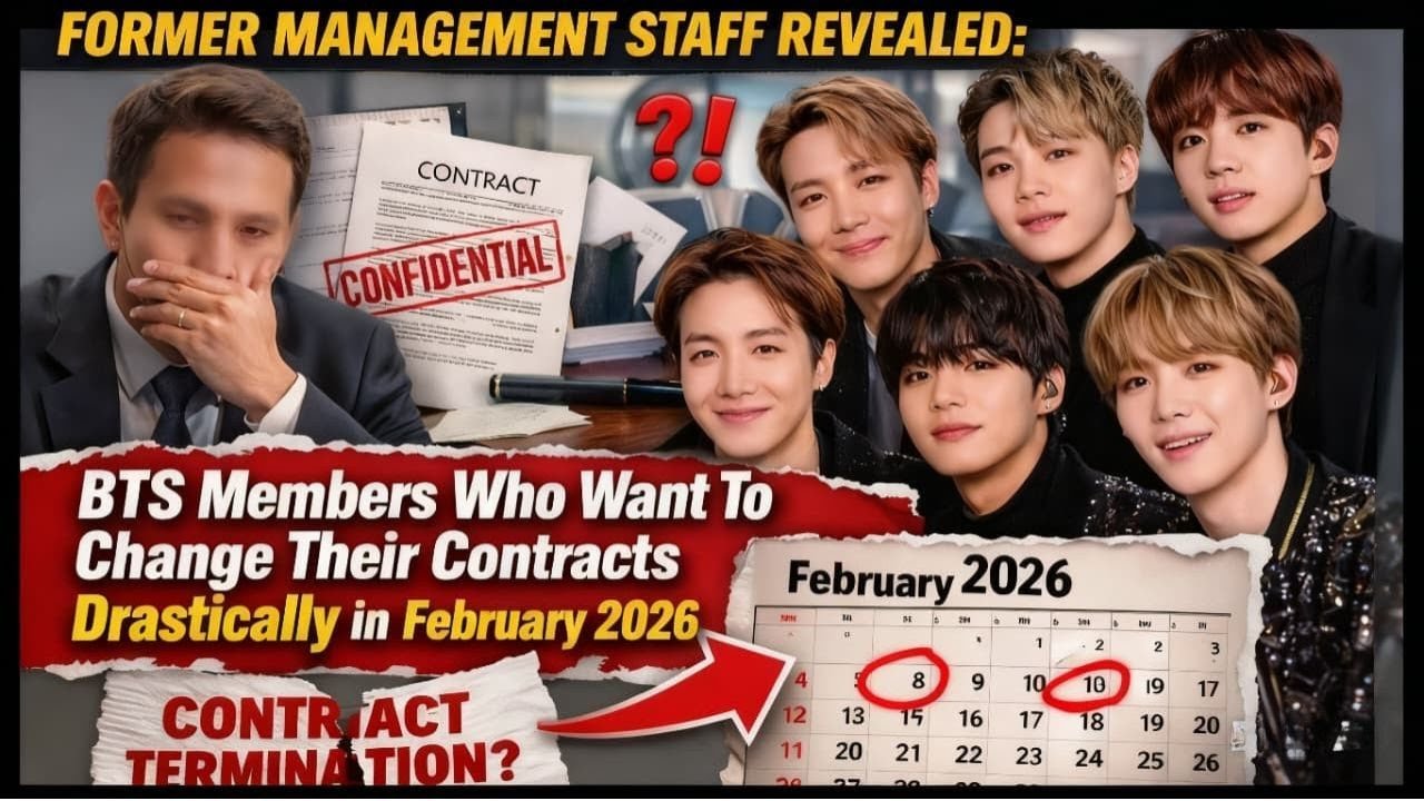 FORMER MANAGEMENT STAFF REVEALED: BTS members who want to change their contracts drastically........