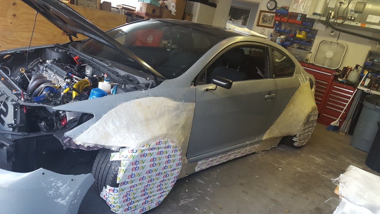DIY Widebody Scion tC Part 3 of the Fiberglass Process - Actual Fiberglass Fenders