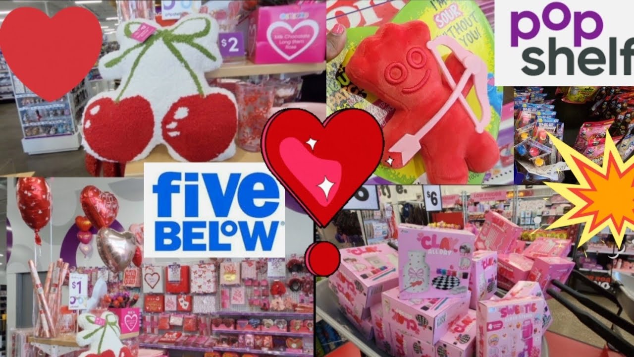 ❤️ VALENTINE’S DAY SHOP WITH ME 💘 Five Below + Pop Shelf FINDS | Cute & Affordable