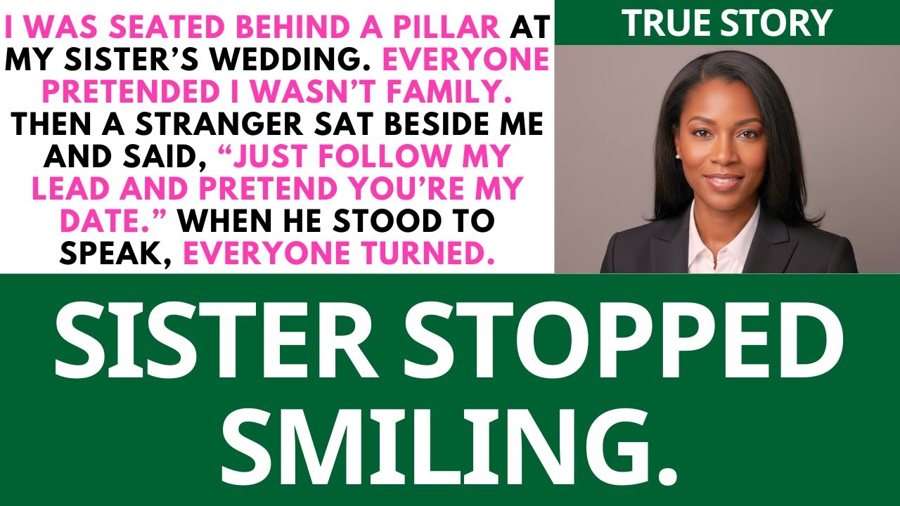 My Sister Made Me Sit Alone Behind A Pillar at Her Wedding—Until a Stranger Took My Hand And...