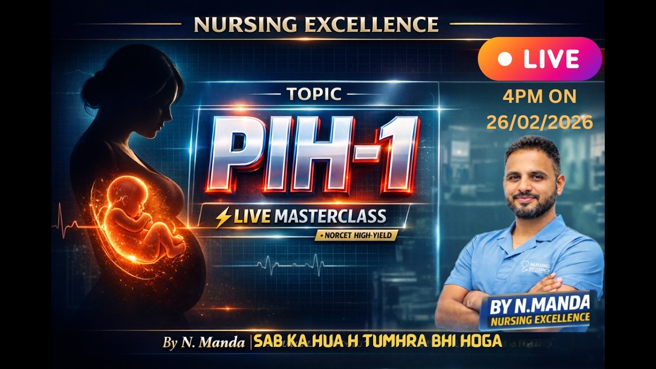 ✅ NORCET PIH Rapid Revision 🚨 BY N.MANDA NORCET 10 Questions + Clinical Concepts