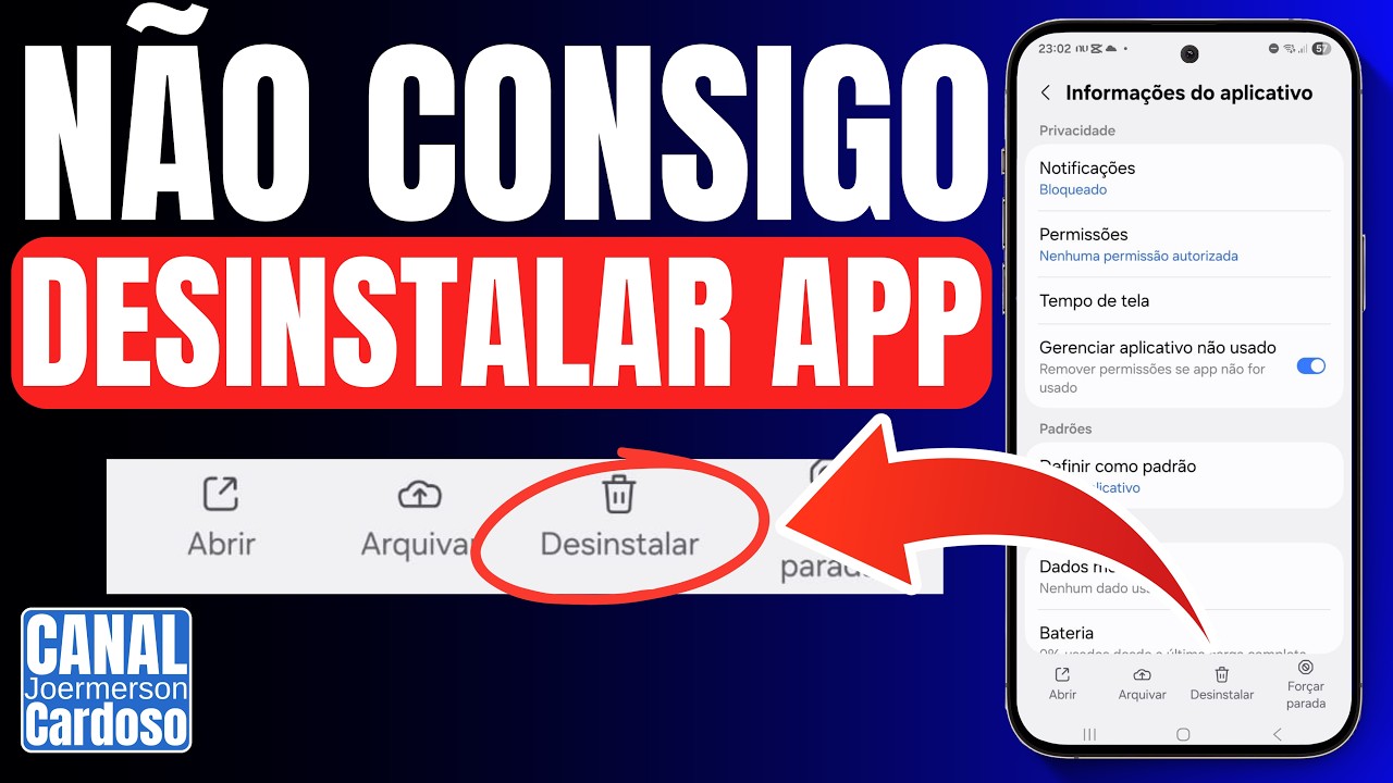 APLICATIVO NÃO QUER DESINSTALAR DO CELULAR? APRENDA AGORA!