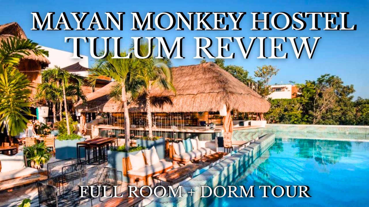 WHERE TO STAY IN TULUM MEXICO! Mayan Monkey Hostel Review & Room Tour