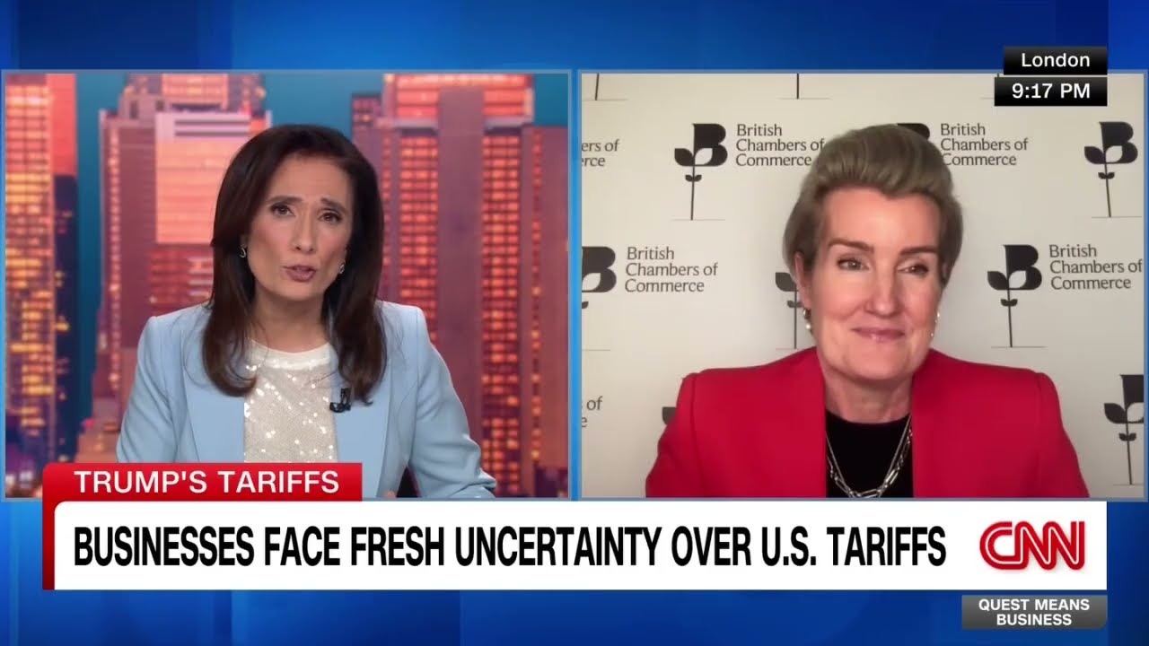 British Chambers of Commerce Director General Shevaun Haviland on new global tariffs.