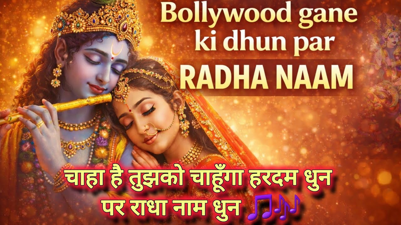 Bollywood dhun par Radha Radha Dhun🌼| Chaha hai tujhko dhun Radha Radha #radheradhenaam #radheshyam