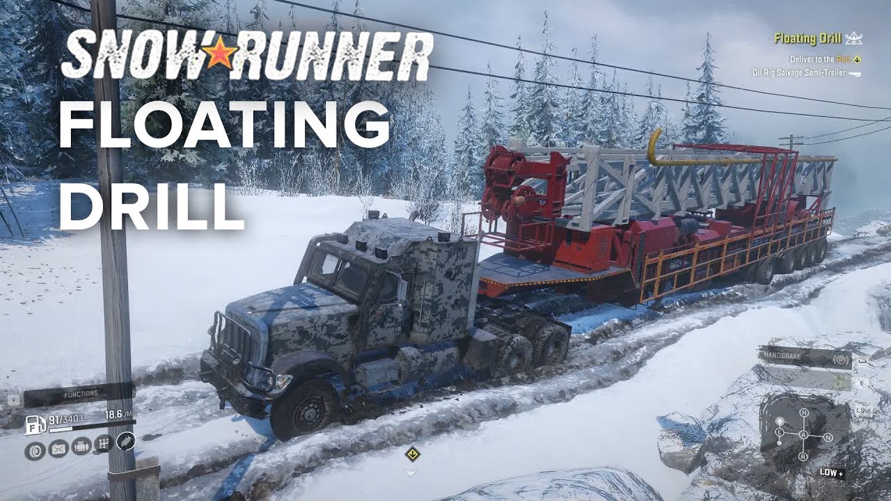 SnowRunner - Navistar 5000 MV nailed it - floating drill | PC gameplay