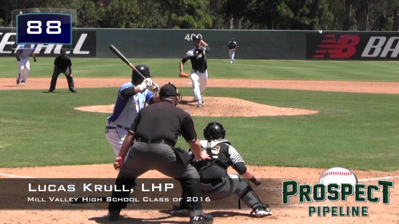 Lucas Krull Prospect Video, LHP, Mill Valley High School Class of 2016, ACGames 1