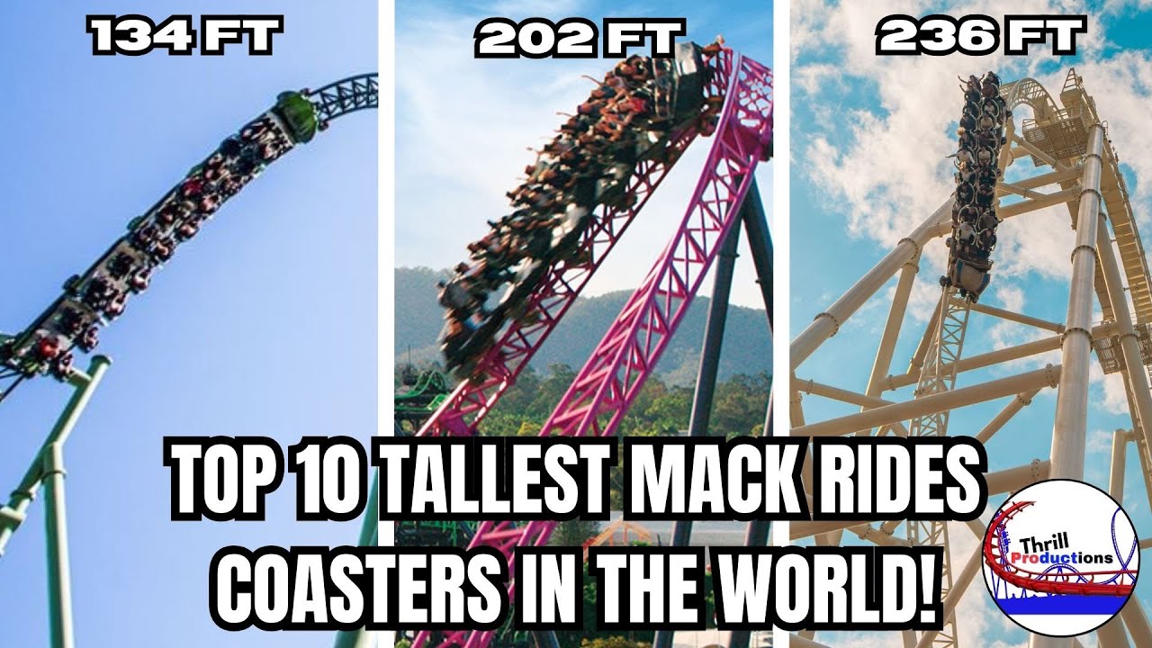 Top 10 TALLEST MACK RIDES Roller Coasters in the World! (2025 Edition)