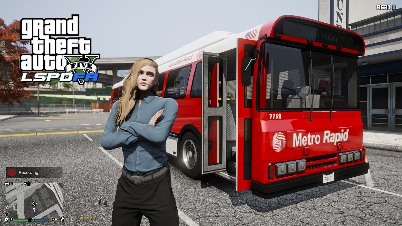 Delta Frost Gta 5 Let's Go TO Work : Female Bus Driver #gta #gtareallifemod