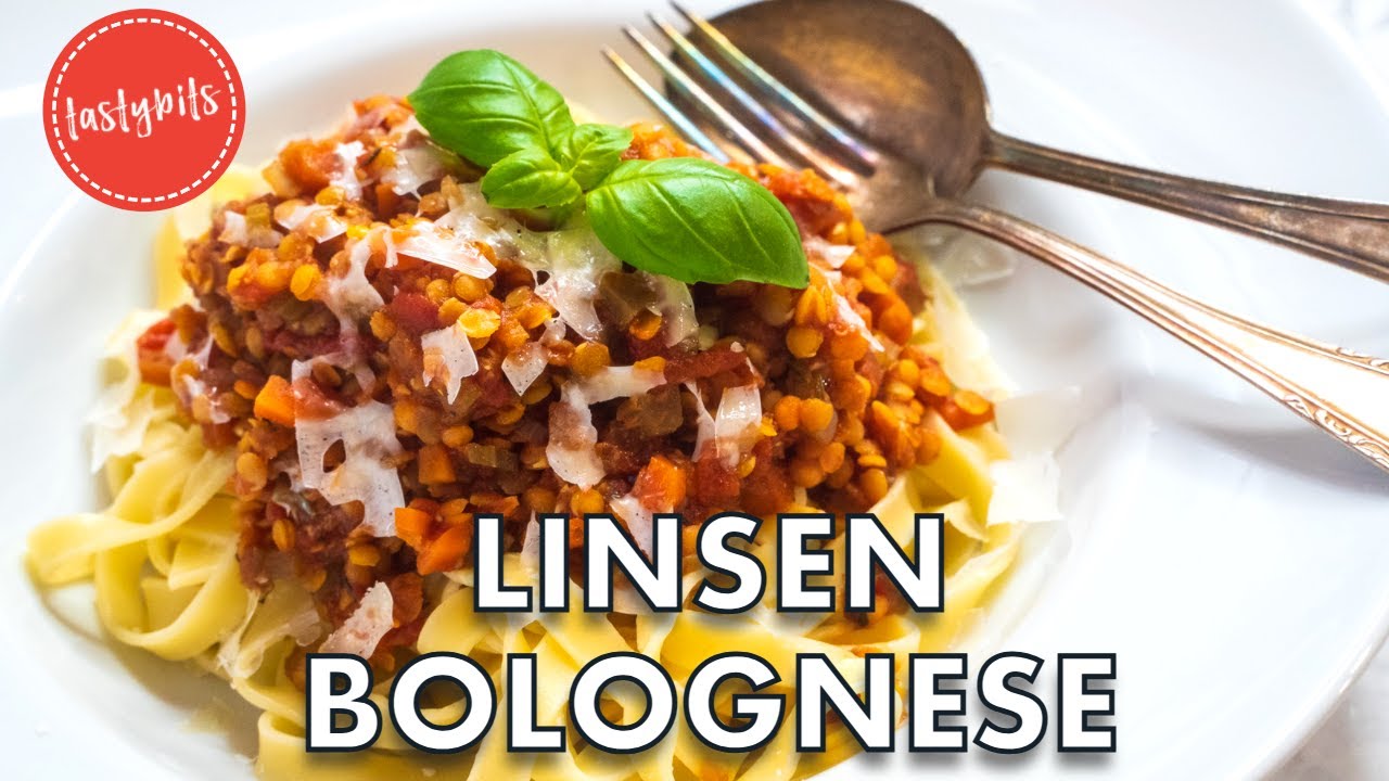 Linsenbolognese selber machen | Einfaches REZEPT für vegane Linsen-Bolo!