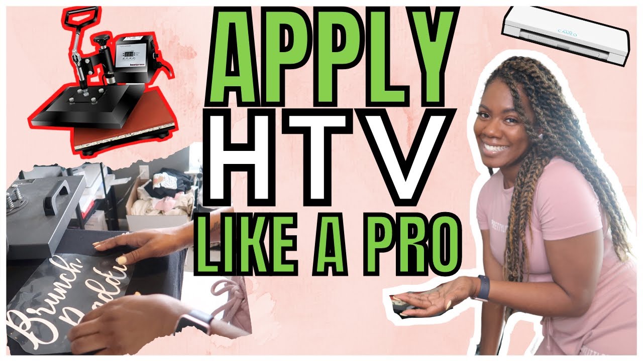 How To Apply Heat Transfer Vinyl ***LIKE A PRO ***  in 2021 | Learning The Basic Of HTV in 2021