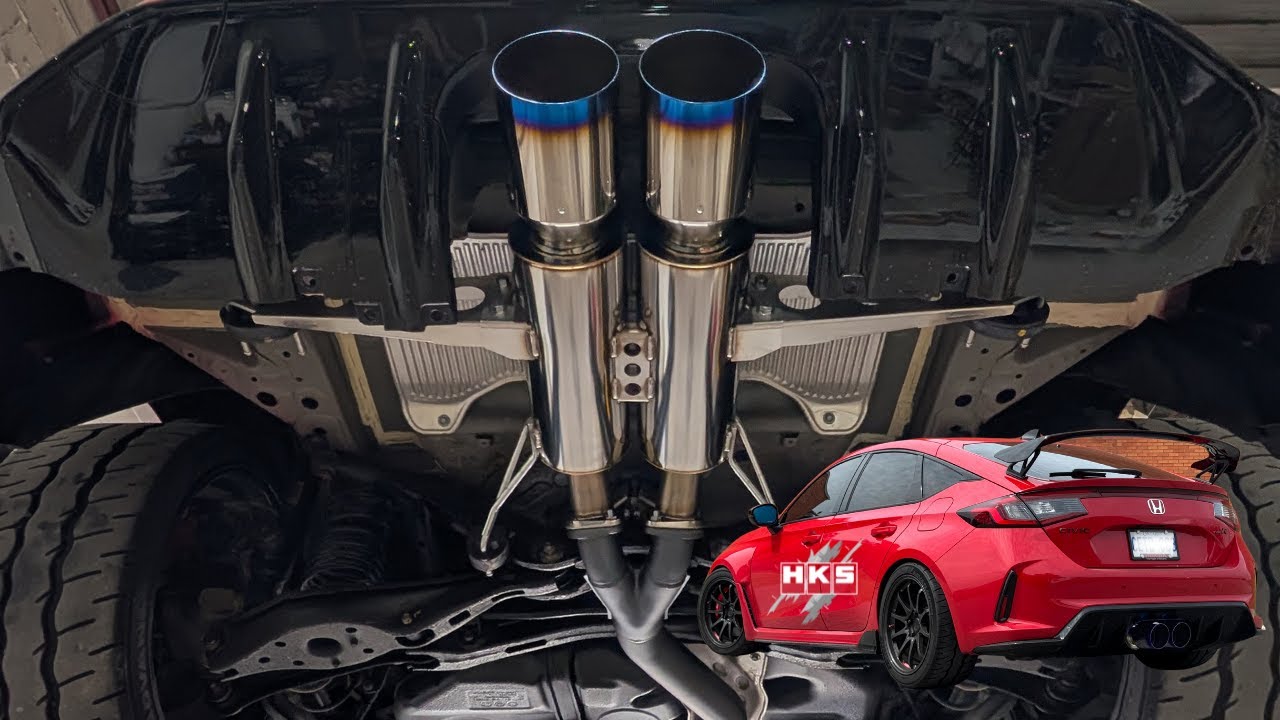 HKS Hi-Power Catback Exhaust Install & Sound Clips - 2023+ Honda Civic Type R FL5