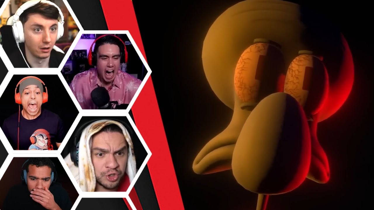 Lets Player's Reaction To The Weird/Scary Moments In Sinister Squidward
