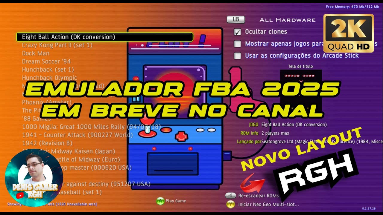 EMULADOR FBA 2025 COM NOVO LAYOUT