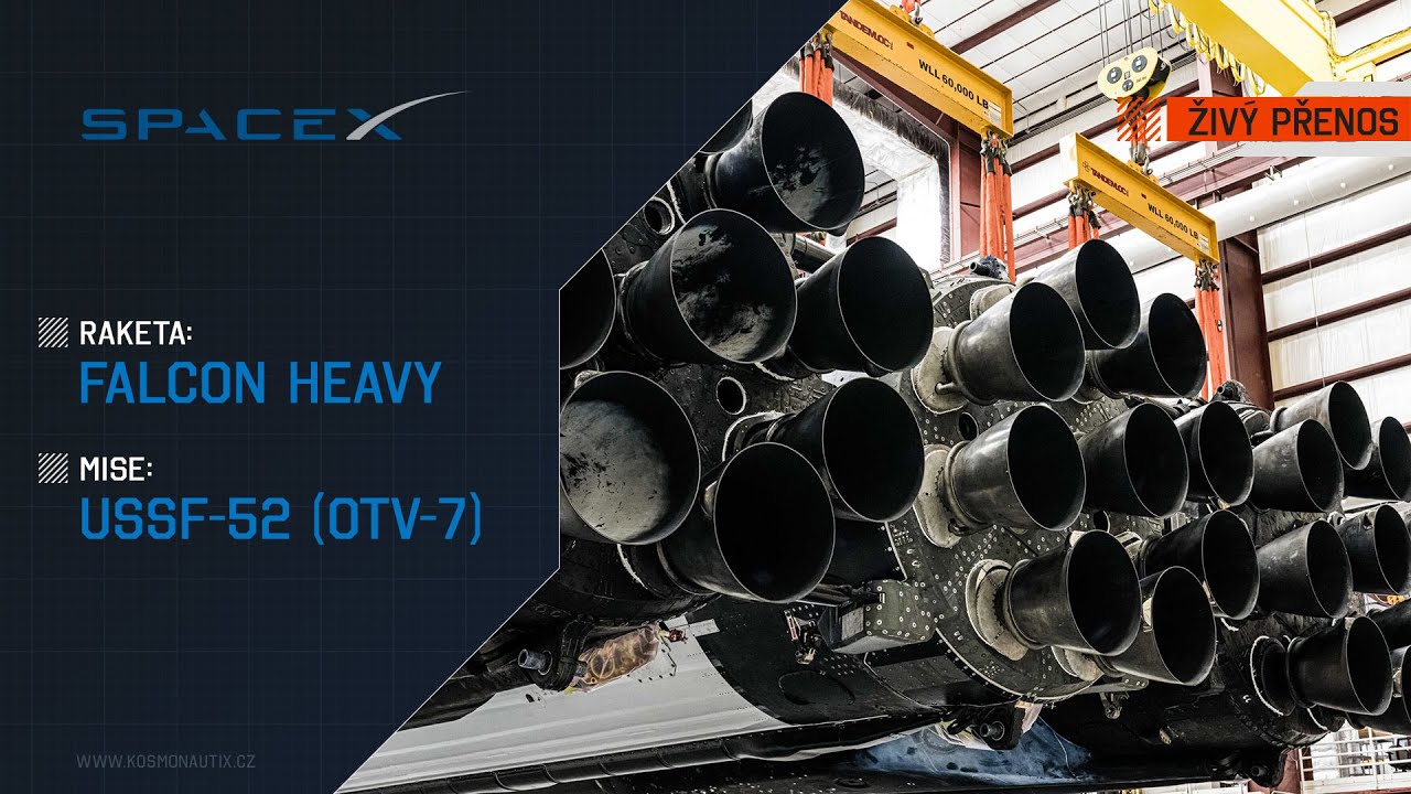 ŽIVĚ:  Falcon Heavy (USSF-52 / OTV-7)