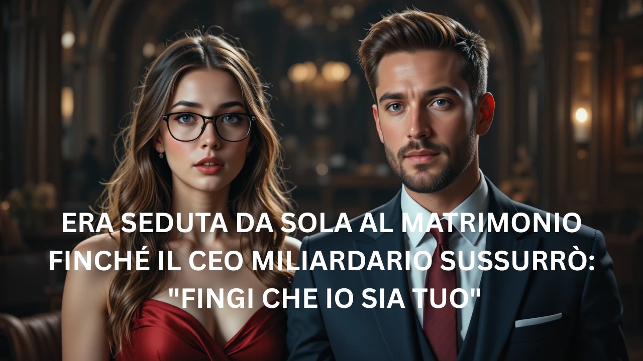 Era Seduta Sola al Matrimonio — Finché il CEO Miliardario Sussurrò “Fingi di Essere la Mia”