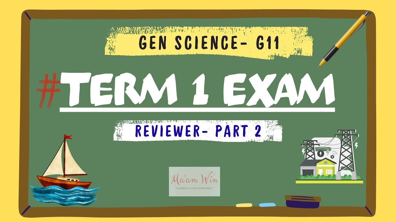 Gen Science Term 1 Exam Reviewer Part2- Grade 11 Strengthened SHS Curriculum #deped #generalscience