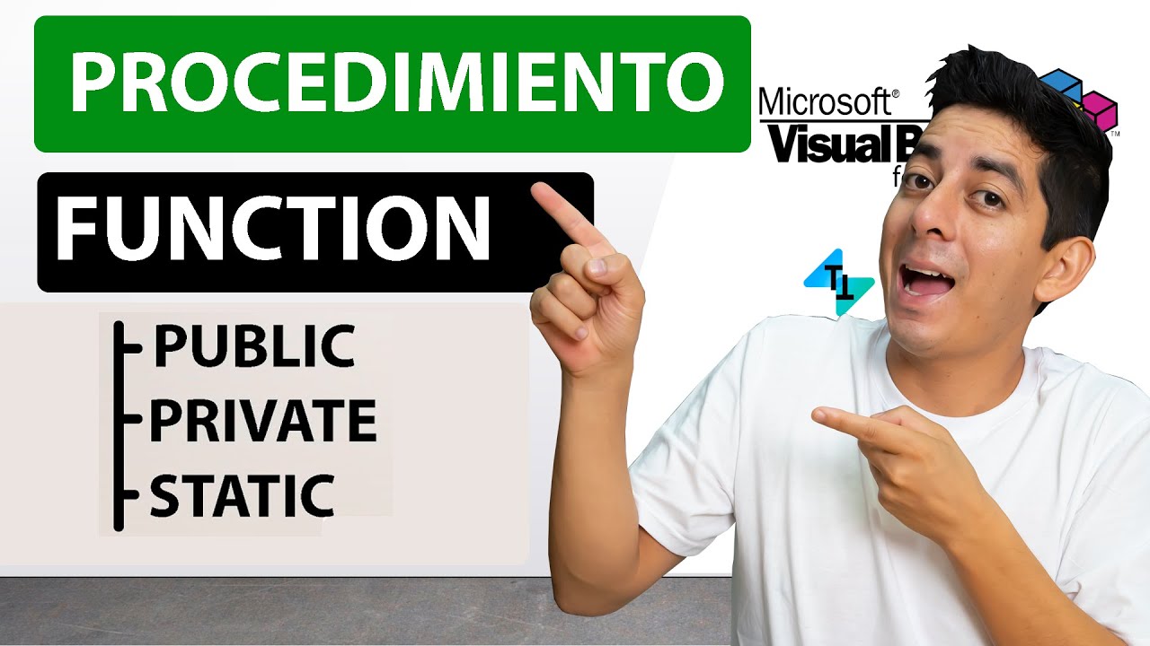 Procedure Function (Public, Private, Static) I Custom Function
