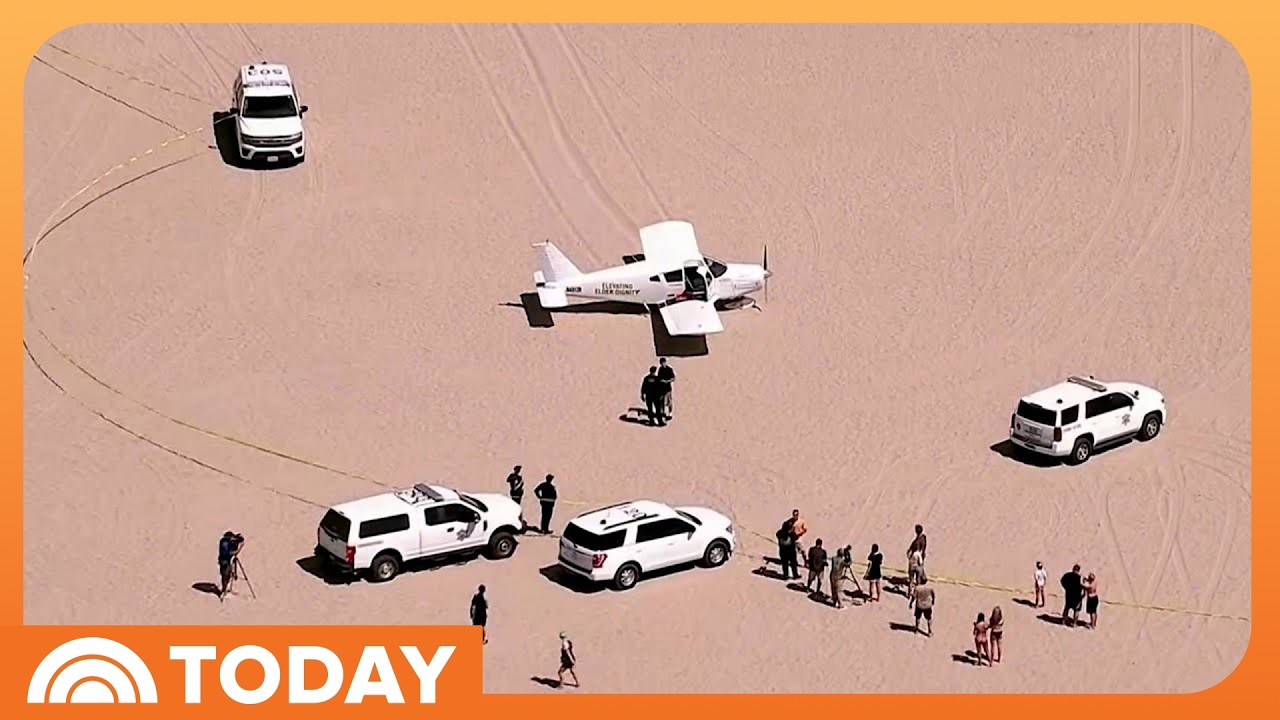 Video: Small Plane Makes Emergency Landing on California Beach